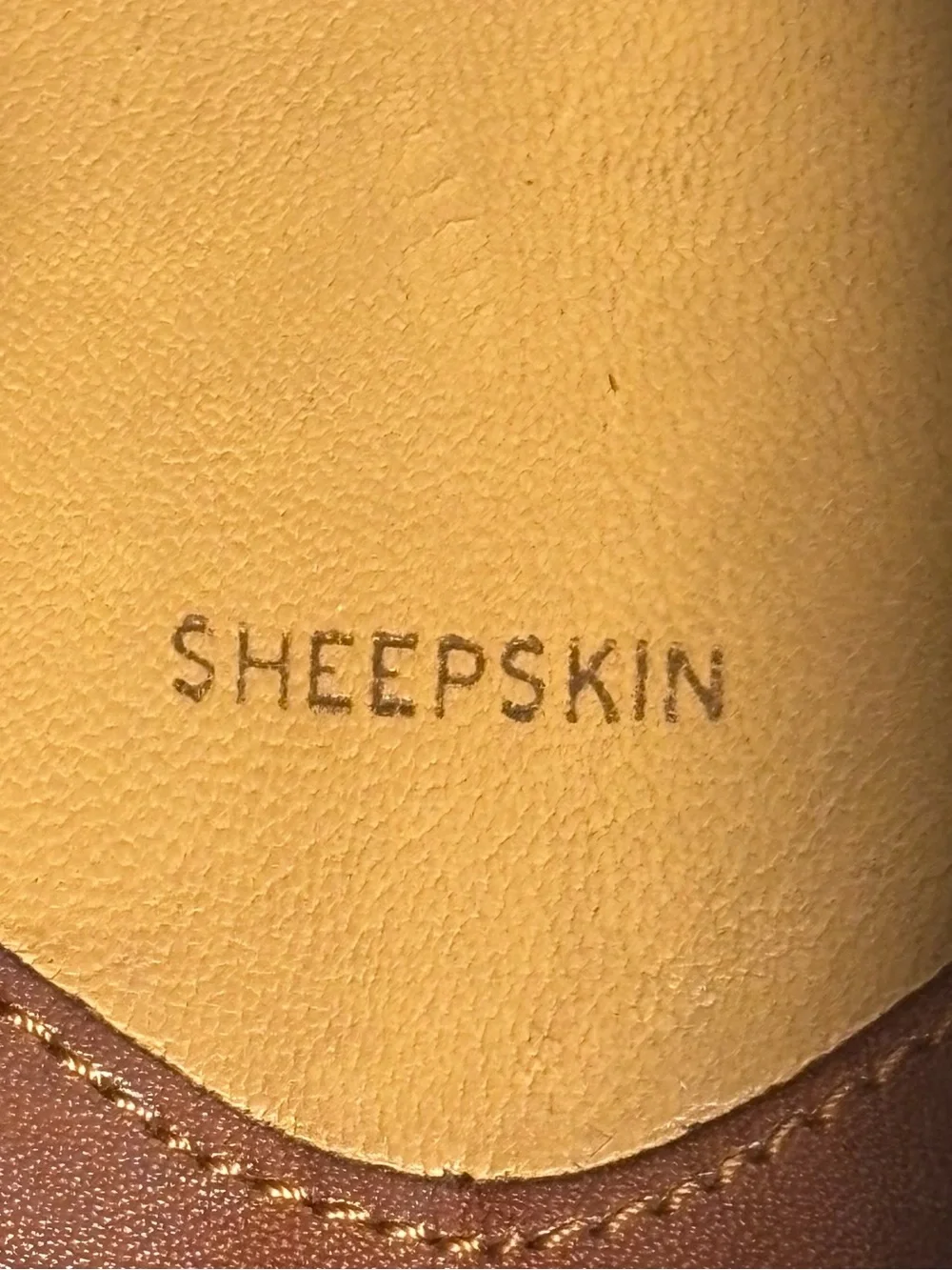 Johnston & Murphy Men's Woven Sheepskin Leather Slip-On Loafers Tan Brown